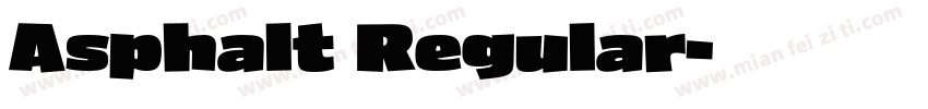 Asphalt Regular字体转换